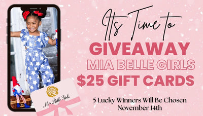 Mia Belle Girls Veteran's Day $25 Gift Card Giveaway!