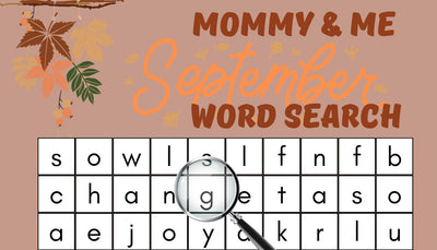 Mommy & Me Activities: September Word Search 2022