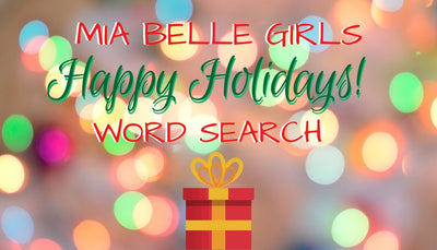 Mia Belle Girls Happy Holidays Word Search