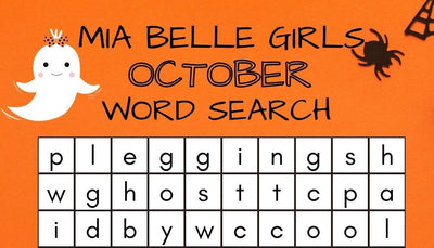 Mia Belle Girls October Word Search