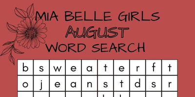 Mia Belle Girls August Word Search