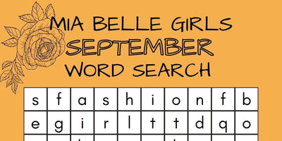 Mia Belle Girls September Word Search