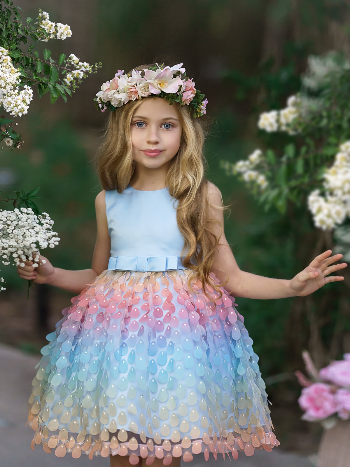Little Girls Spring/Summer Formal And Dressy Outfits - Mia Belle Girls