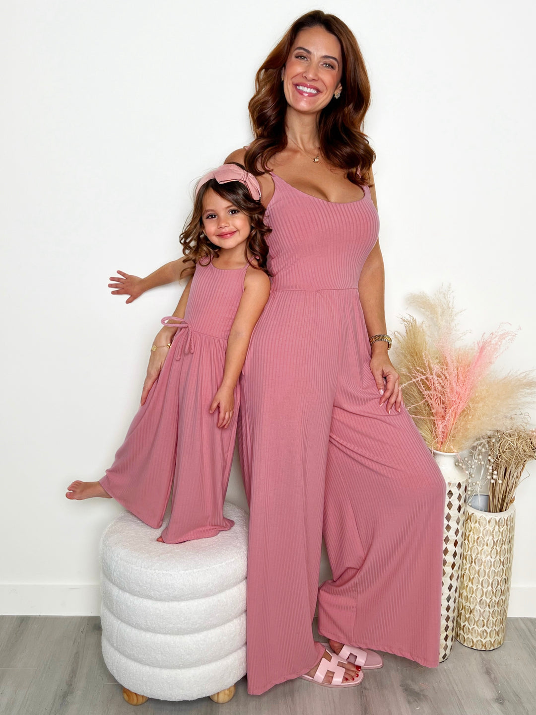 Mommy and Me Blushing Beauties Pink Jumpsuit