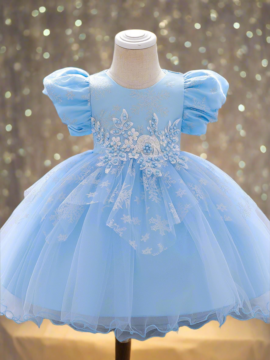 Snowflake Sparkle Princess Dress Mia Belle Girls Snowflake Sparkle Princess Dress Mia Belle Girls