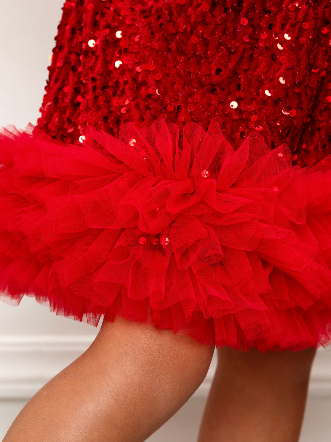 Sparkle Charm Sequin Tulle Dress