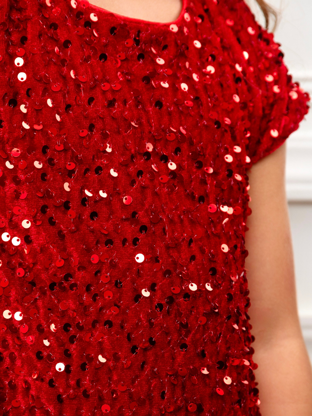 Sparkle Charm Sequin Tulle Dress