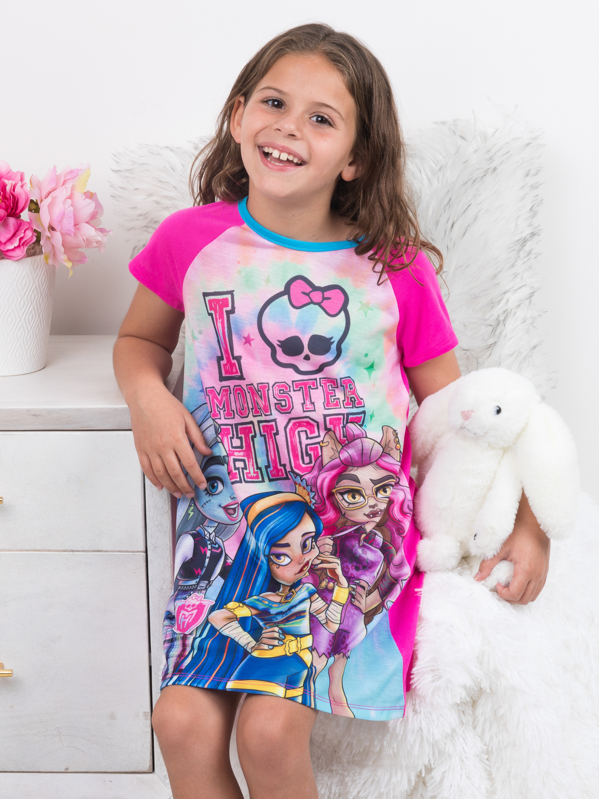 I Love Monster High Nightgown  | Mia Belle Girls Sleepwear