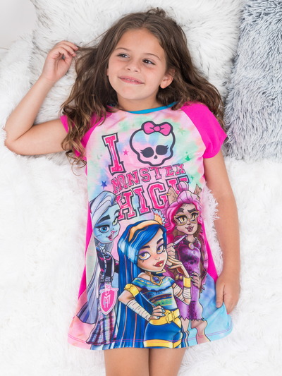 I Love Monster High Nightgown  | Mia Belle Girls Sleepwear