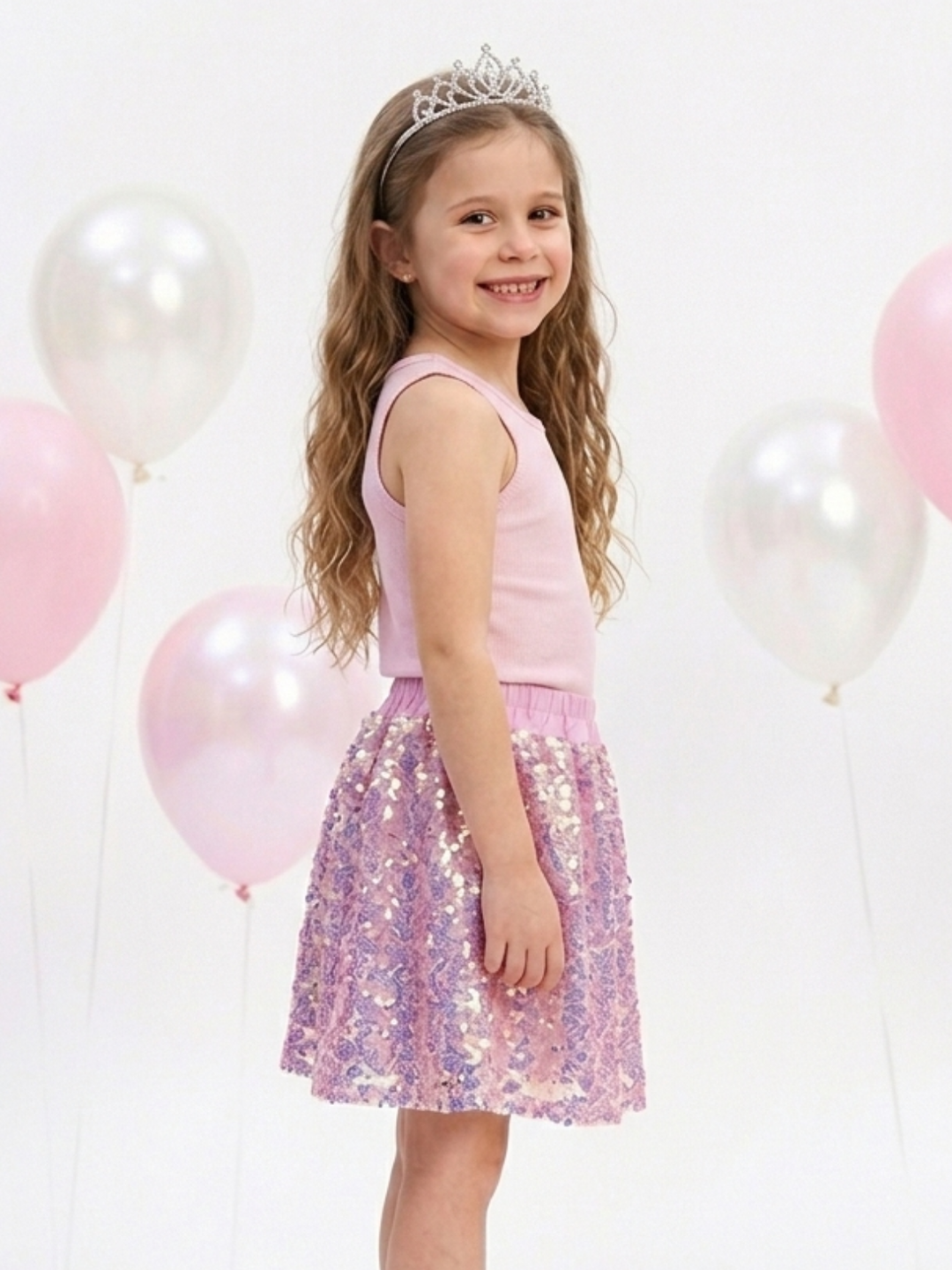 Ombré Sparkle Sequin Skirt