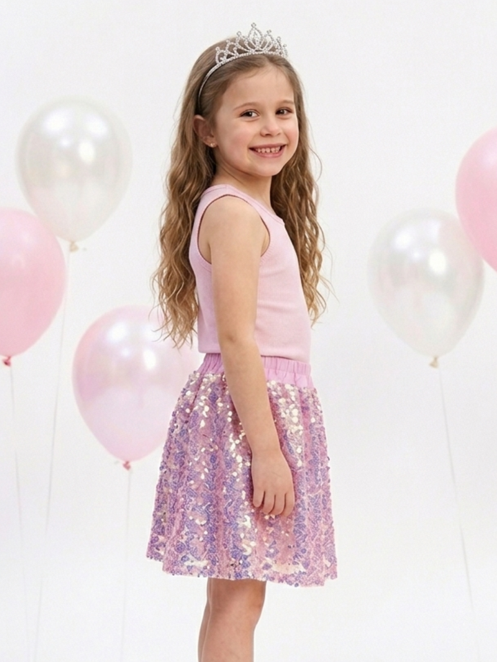 Ombré Sparkle Sequin Skirt