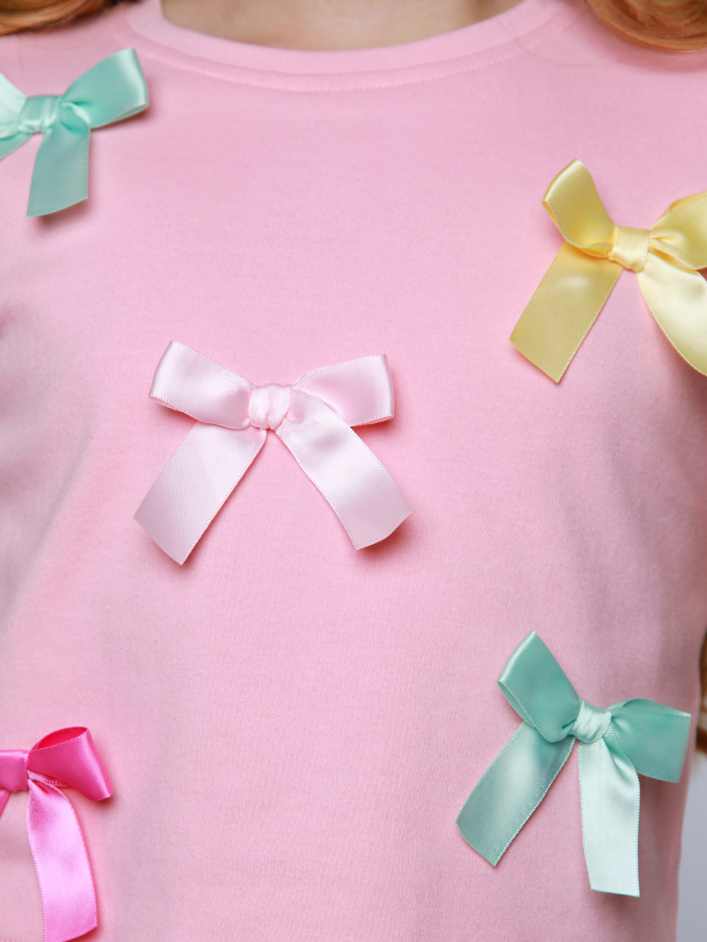 Playful Pastel Bow Top and Short Set Mia Belle Girls