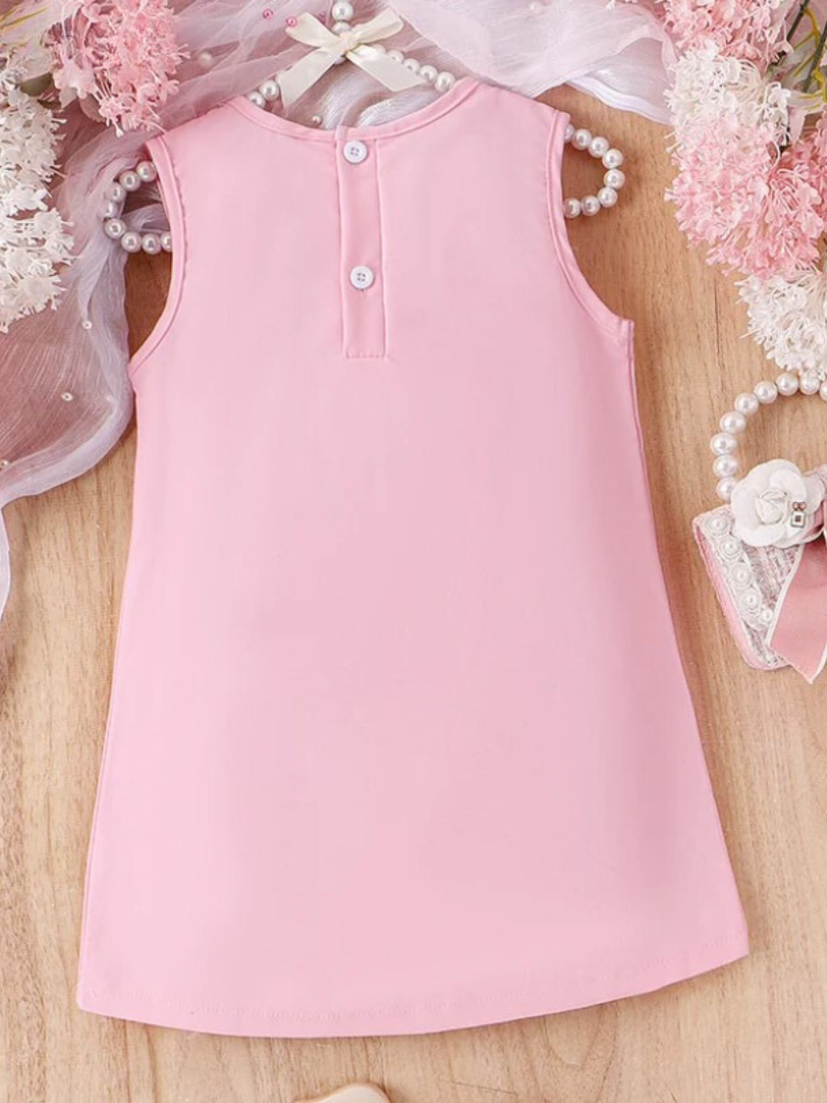 Pink Statement Flower A Line Dress | Summer Outfits | Mia Belle Girls