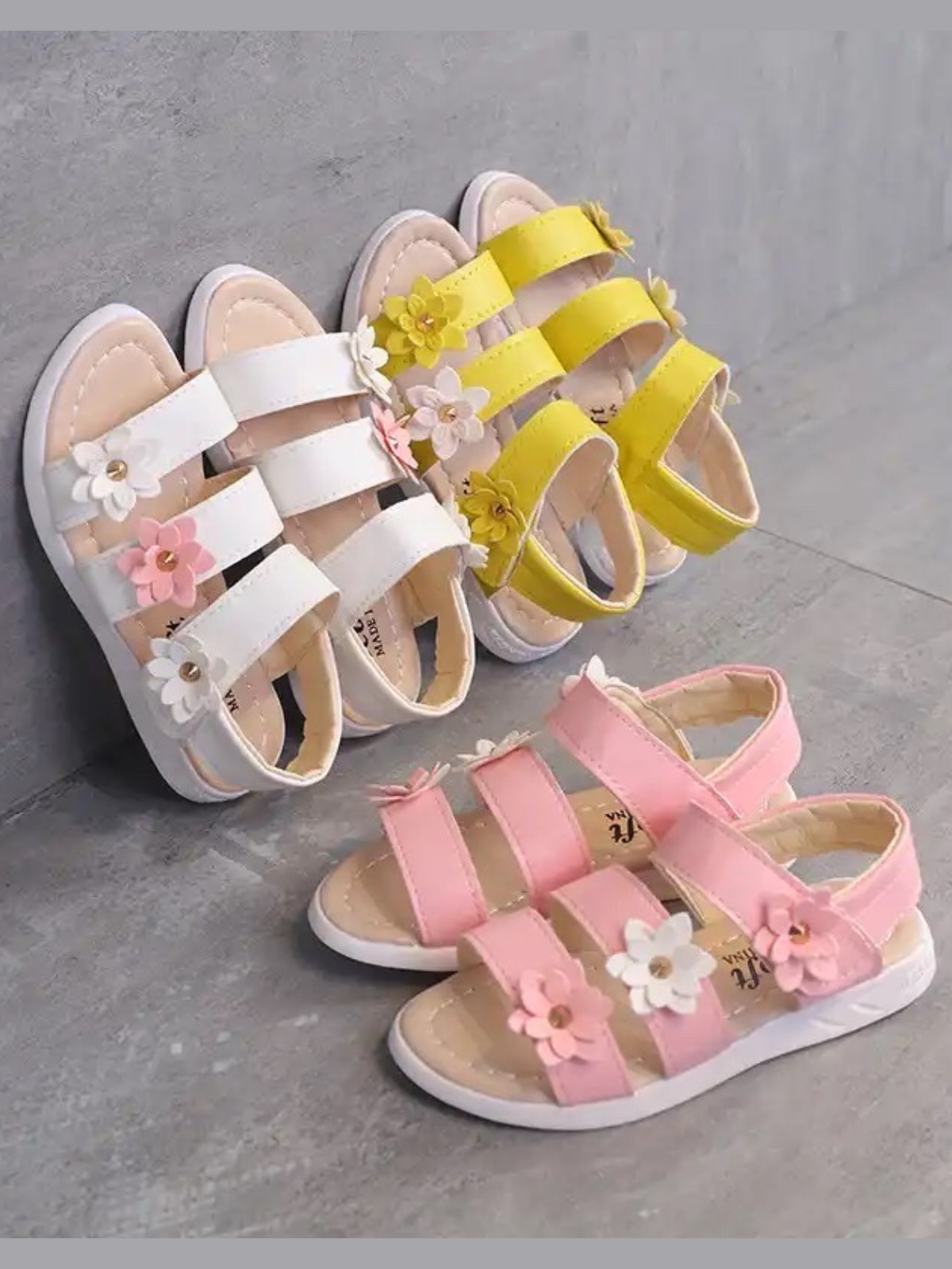 Flower Power Sandals By Liv and Mia – Mia Belle Girls