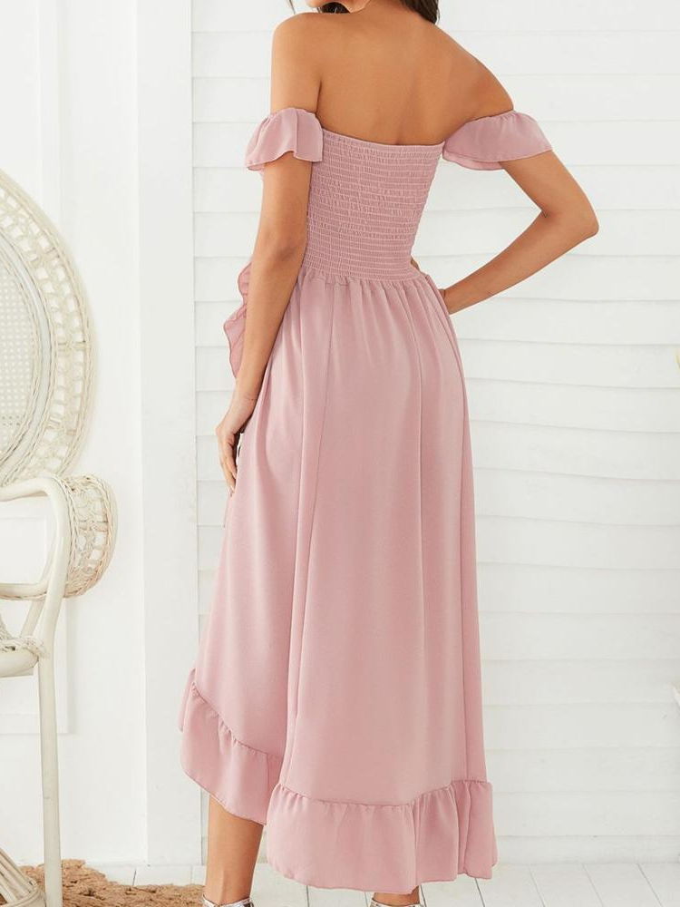 Mommy and Me Flowy Smocked Maxi Dress Pink / Mom-L Mommy and Me Flowy Smocked Maxi Dress Pink / Mom-L