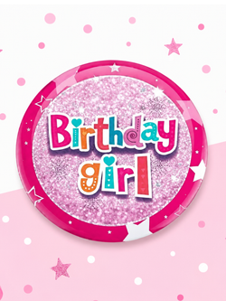 Birthday Girl Sparkle Celebration Pin