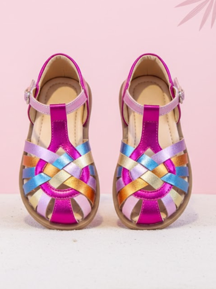 Rainbow Shine Fisherman Sandals