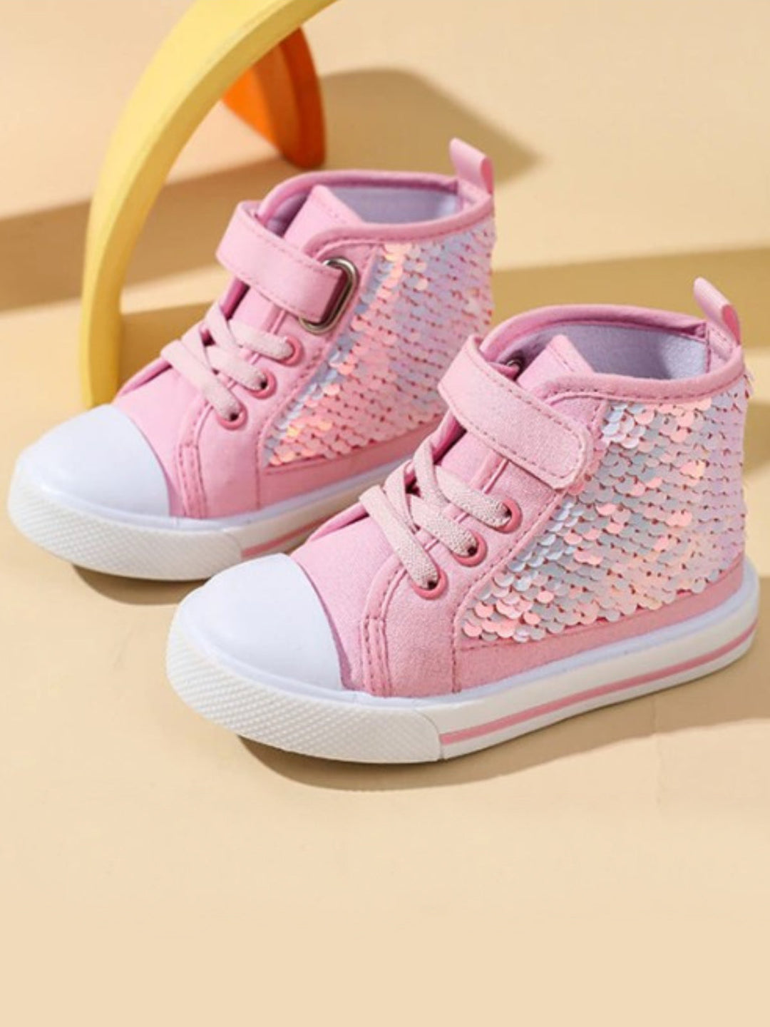 Mia Belle Girls High-Top Sequin Sneakers Shoes By Liv Mia