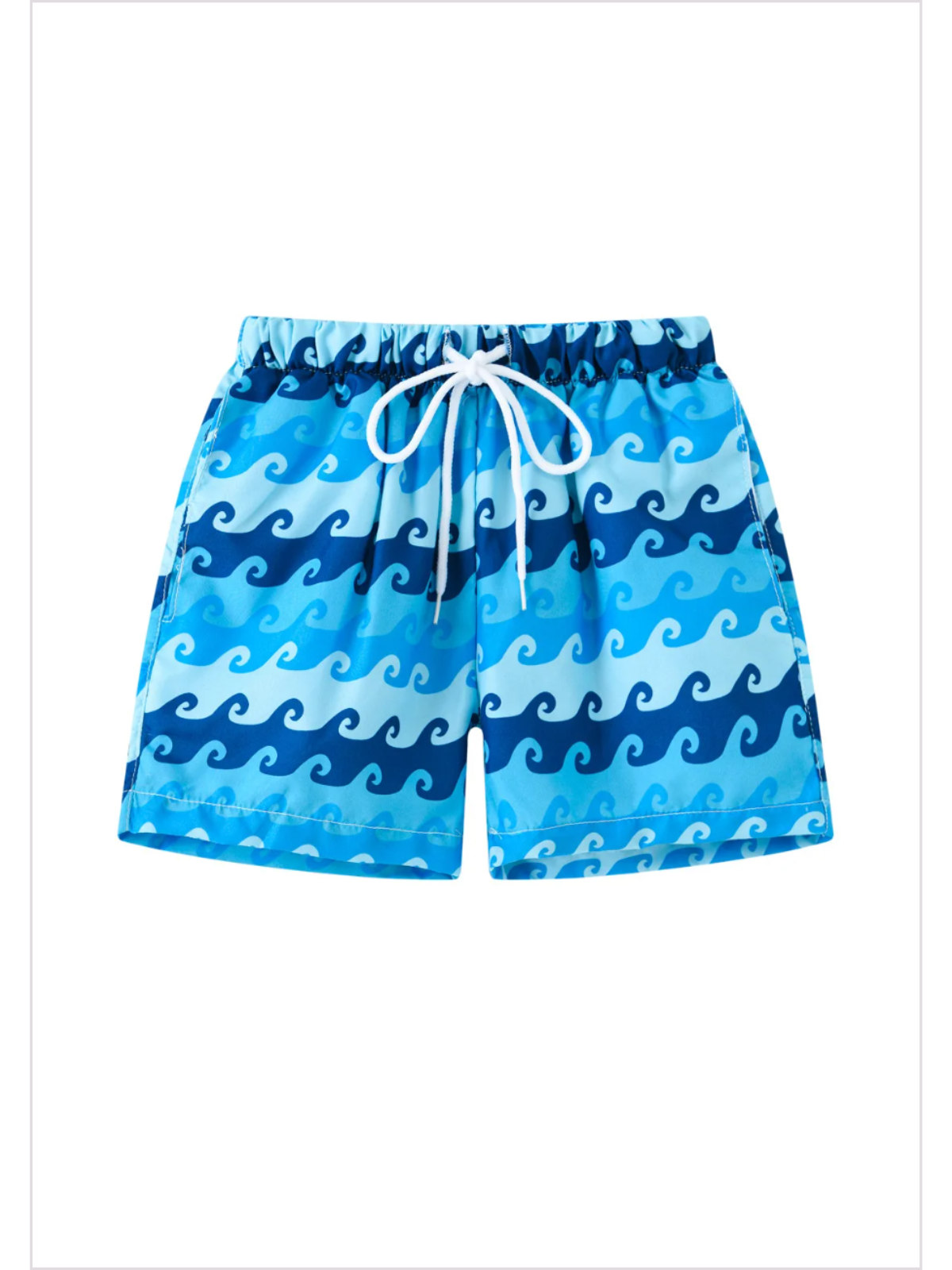 Boys Multicolor Swim Trunks | Mia Belle Girls Summer Outfits