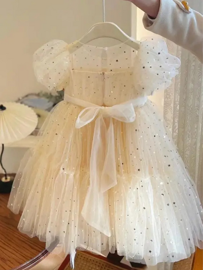 Mia Belle Girls Sequin Tulle Dress | Girls Dressy