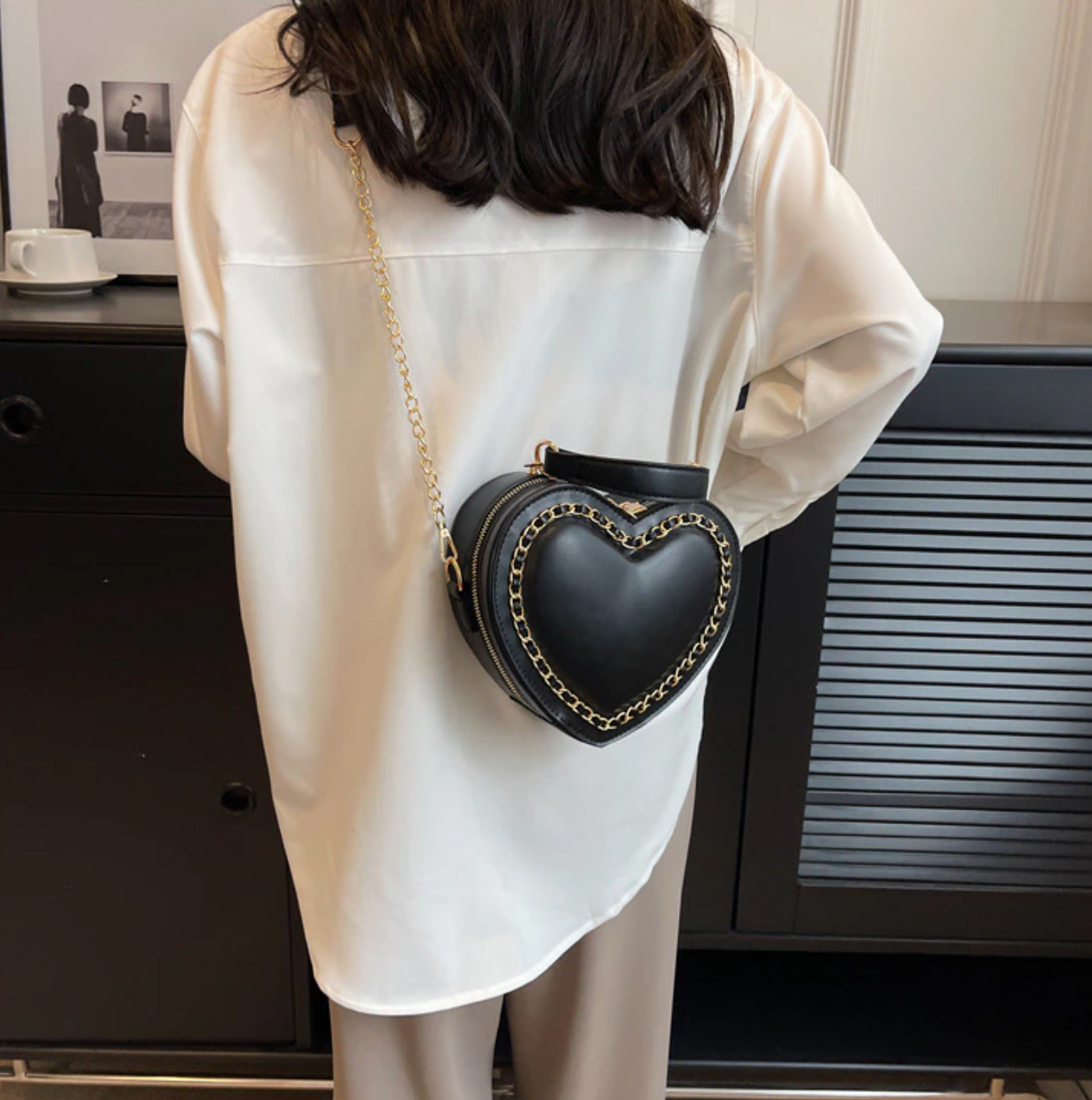 Heart Shaped Shoulder Bag, Heart Shape Crossbody Bag