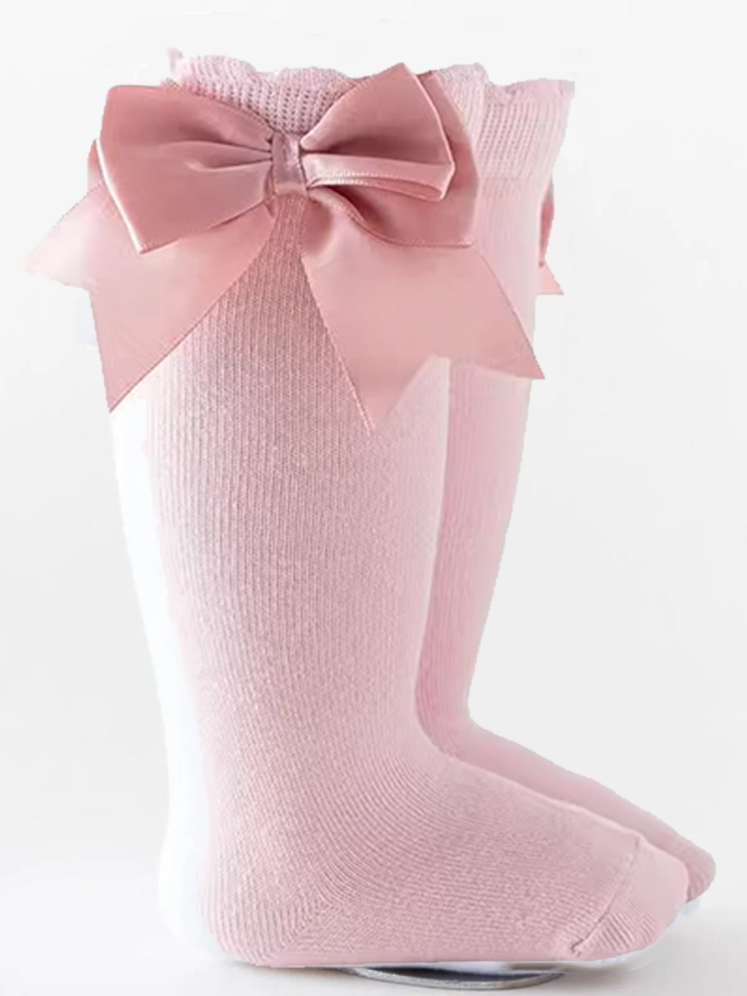 All Dolled Up Silky Bow Knee-High Socks
