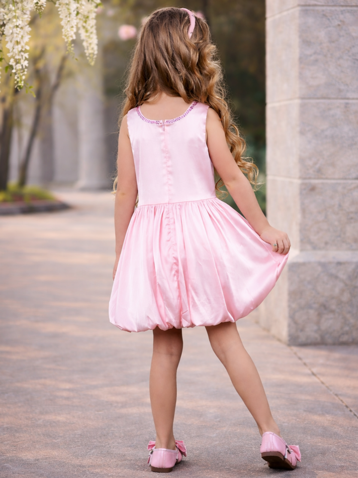 Classic pink special occasion dress for girls recital