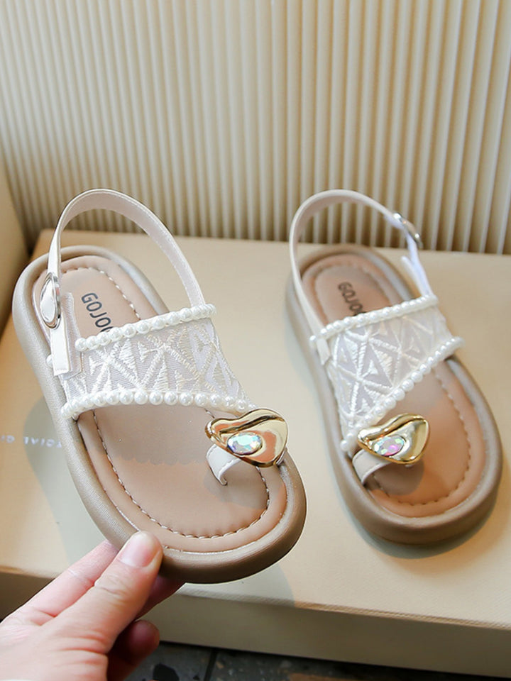 Elegant Summer Pearl Sandals
