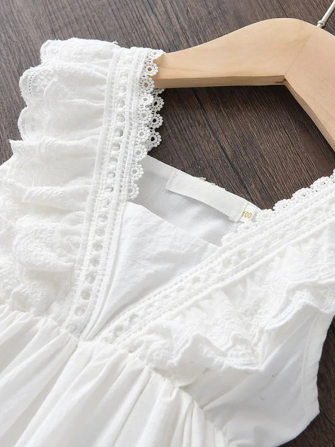 Little White Eyelet Dress White / 7Y Little White Eyelet Dress White / 7Y