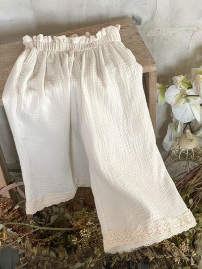 Mia Belle Girls Embroidered Lace Pants Set | Girls Spring Outfits