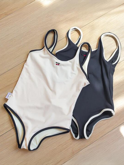 Poolside Perfection Contrast Trim One Piece Swimsuit