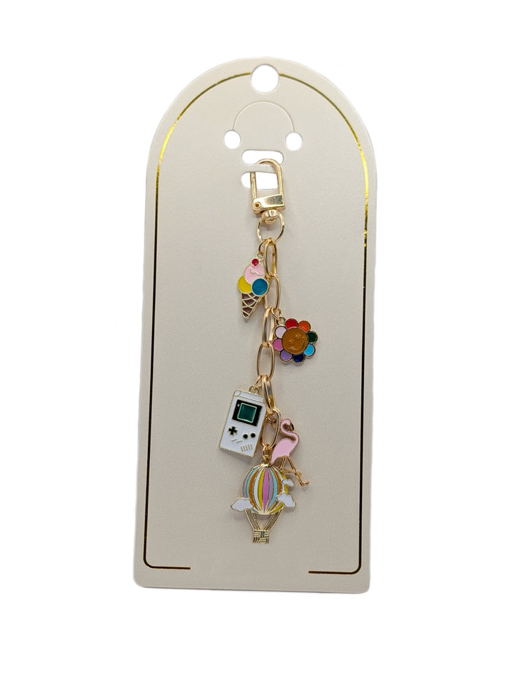 Retro Vibes Gold Chain Bag Charm