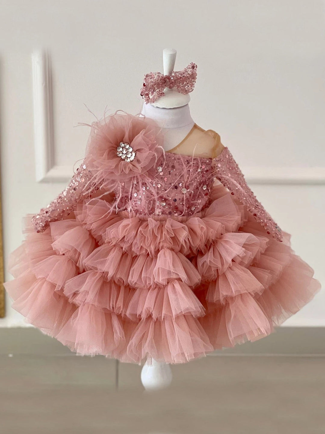 Luxurious and Sparkly Sequin Tiered Tutu Special Occasion Dress Luxurious and Sparkly Sequin Tiered Tutu Special Occasion Dress
