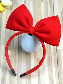 Girls Fairest Princess Red Bow Headband