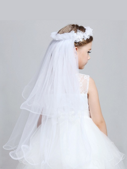 Crown Of Purity Mesh Veil Crown