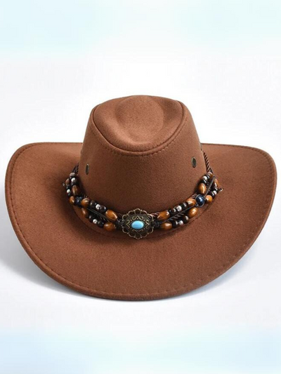 Women's Turqouise Charm Bohemian Cowgirl Hat