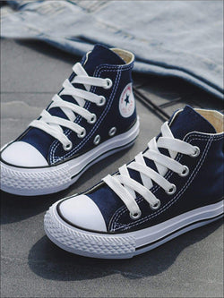 High Top Canvas Sneakers By Liv and Mia