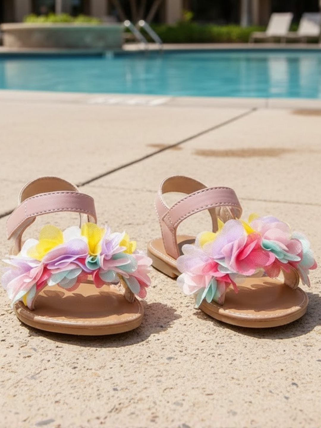 Pastel Petals Bloom Sandals