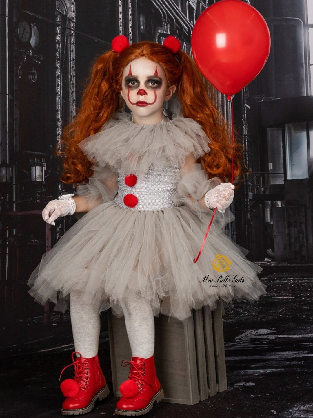 Girls Scary Clown Tutu Costume Dress – Mia Belle Girls