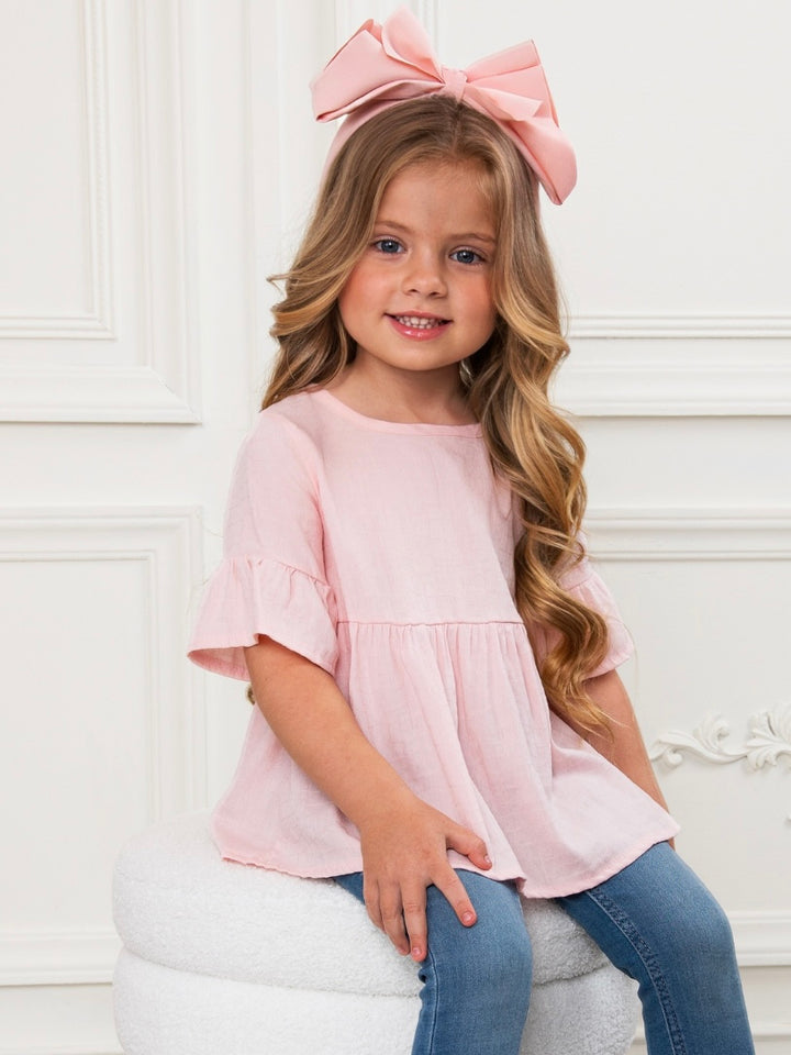 Breezy Peplum Ruffle Top