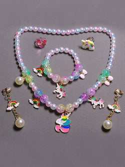 Simply Magic Unicorn Pearl Jewelry 6-Piece Set