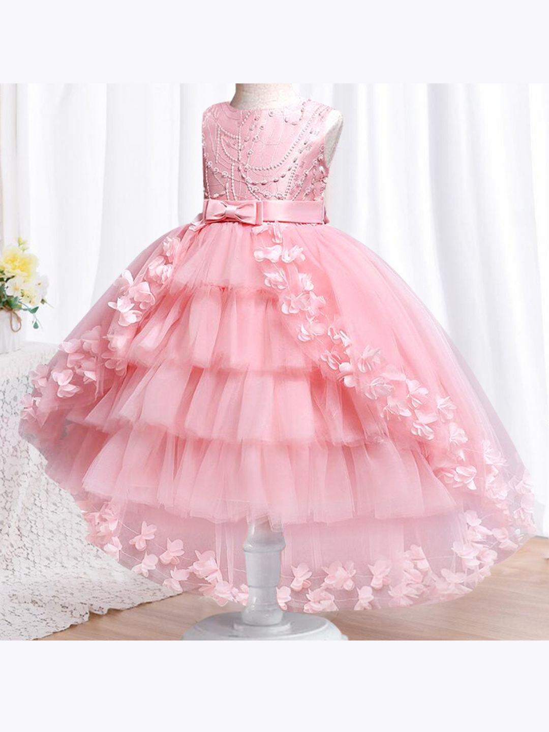 Fabulously Pink and Pretty Butterfly Special Occasion Dress Pink / 10Y Fabulously Pink and Pretty Butterfly Special Occasion Dress Pink / 10Y