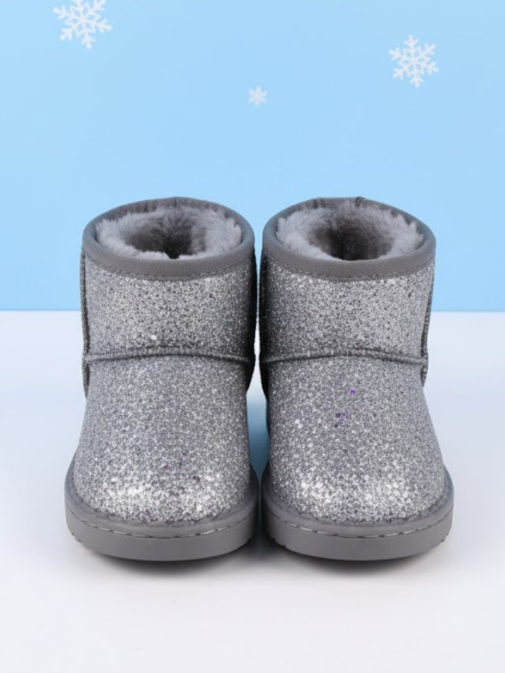 Silver Frost & Shine Glitter Boots