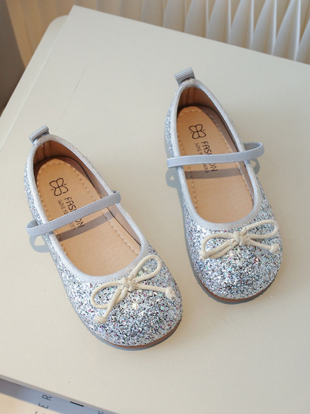 Girls Glitter Princess Ballet Flats