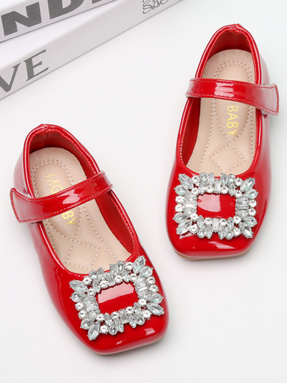 Mia Belle Girls Square Toe Mary Jane Shoes | Shoes By Liv & Mia