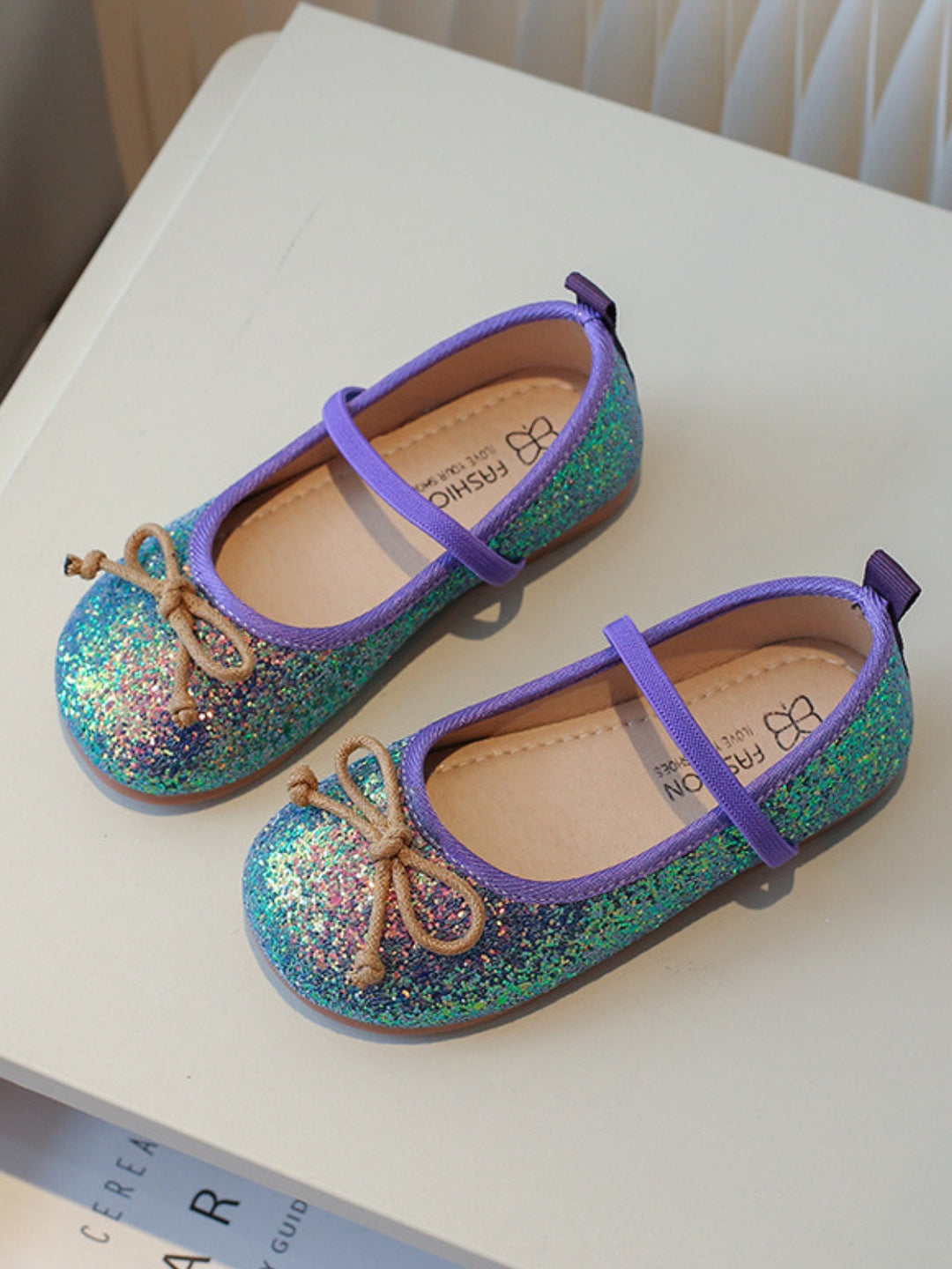 Girls Glitter Princess Ballet Flats