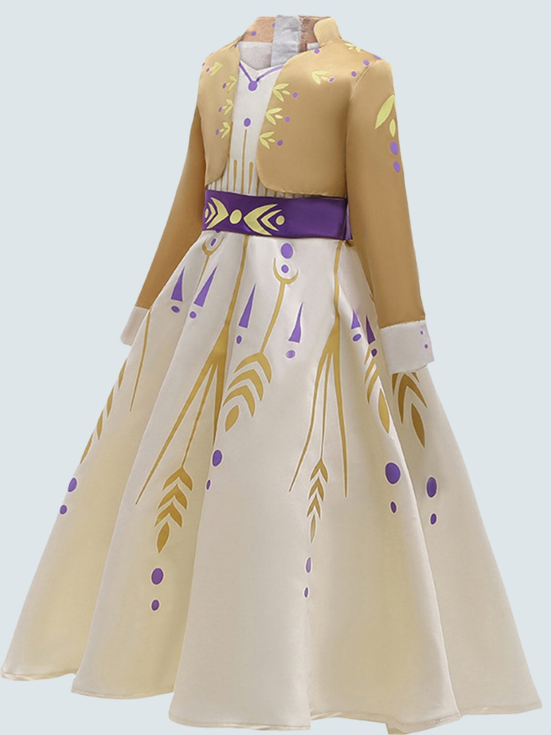 Girls Anna Costume Dress Beige / 8Y Girls Anna Costume Dress Beige / 8Y