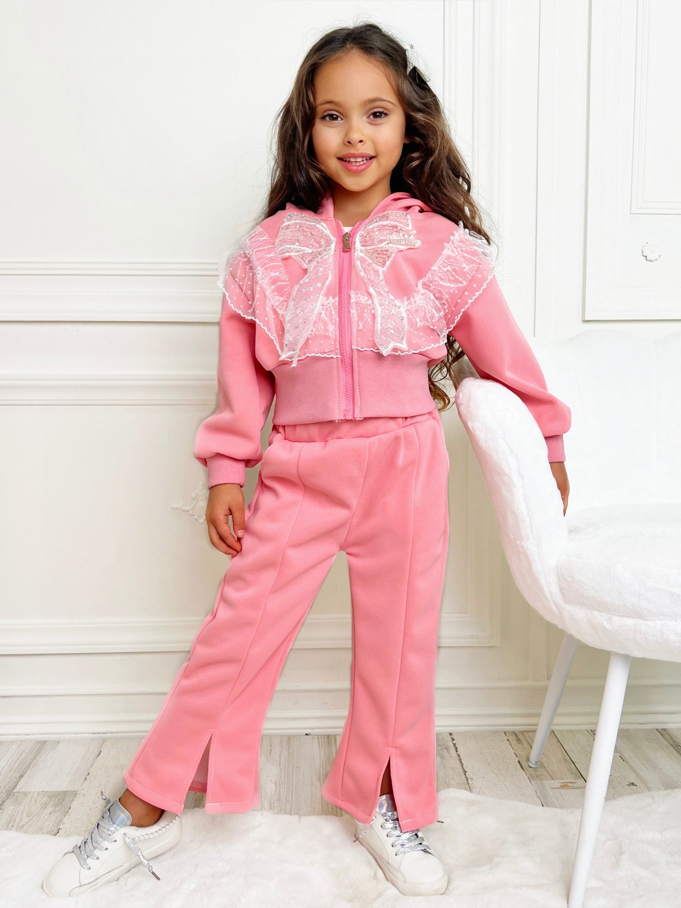 Mia Belle Girls Hoodie & Flare Pants Set | Cute Outfits For Girls