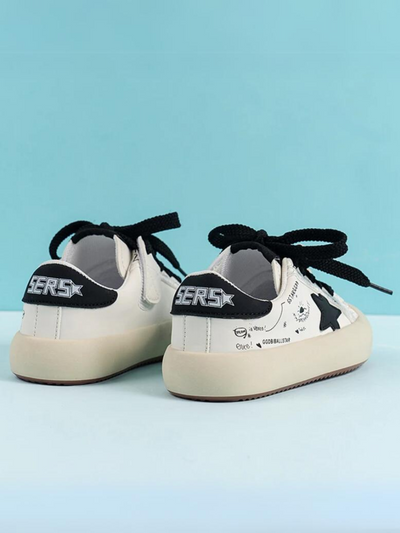 Mia Belle Girls Star Logo Print Sneakers | Shoes By Liv And Mia