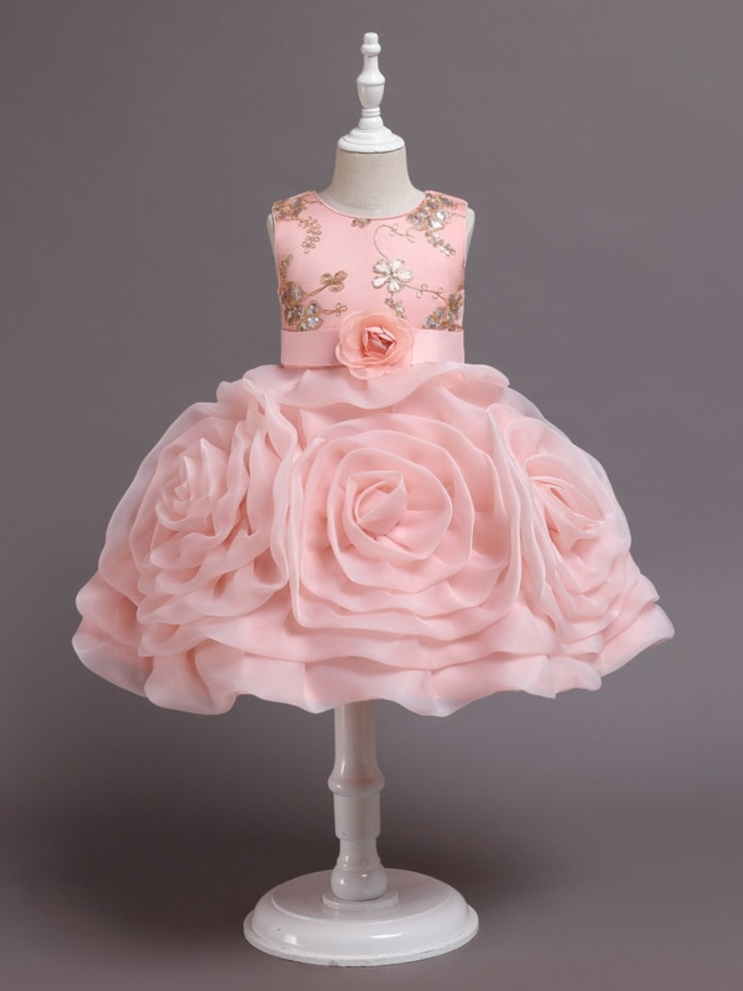 Winter Roses Shimmer Formal Dress Mia Belle Girls Winter Roses Shimmer Formal Dress Mia Belle Girls